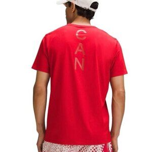 Men’s small Team Canada lululemon Fundamental T-Shirt COC Logo Crimson